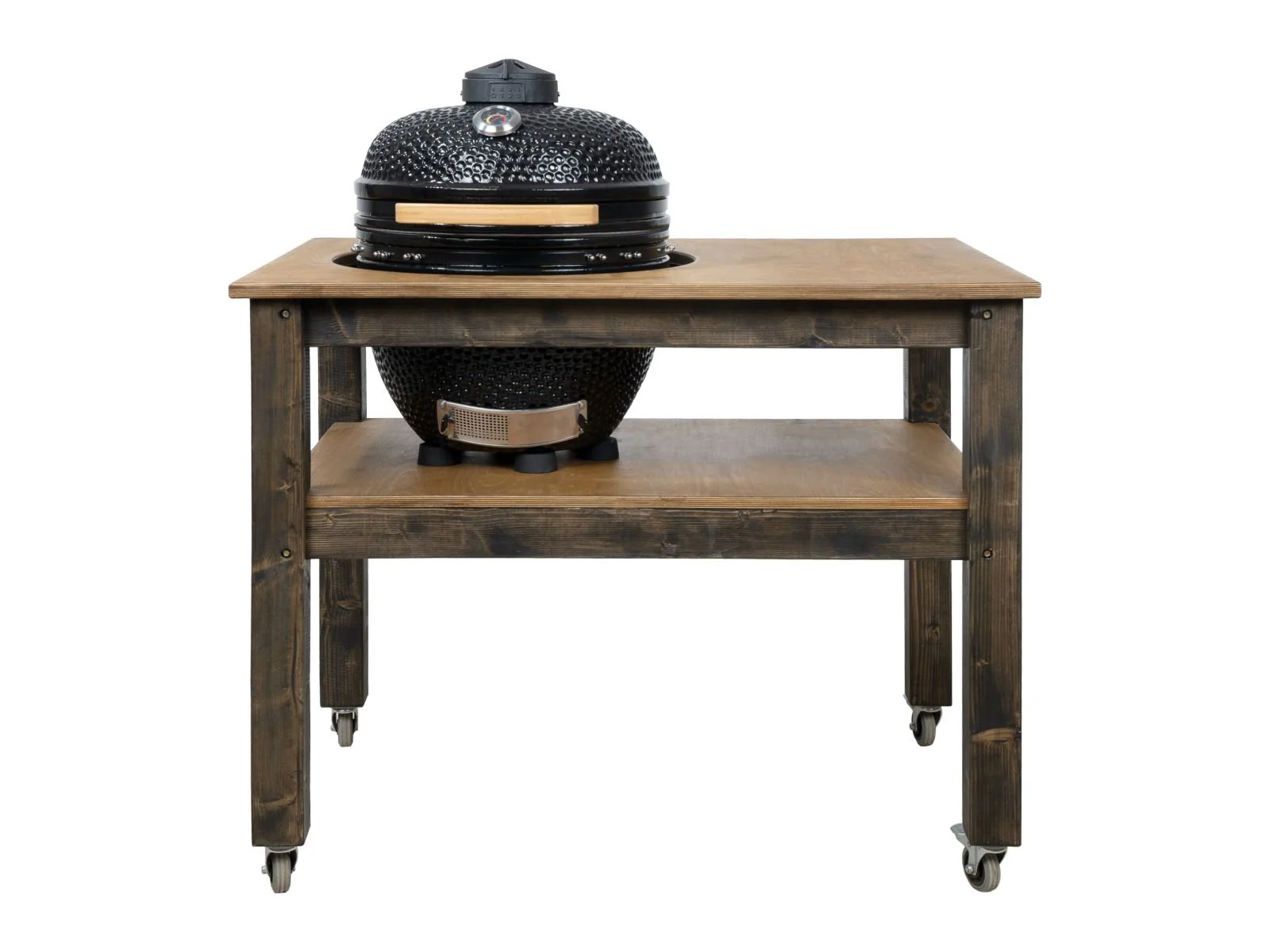 BBQ Space Outdoor Kitchen Islands, for Kamado Egg (Mini Max) Ceramic smoker (1.2m Length, with wheels) - Image 3