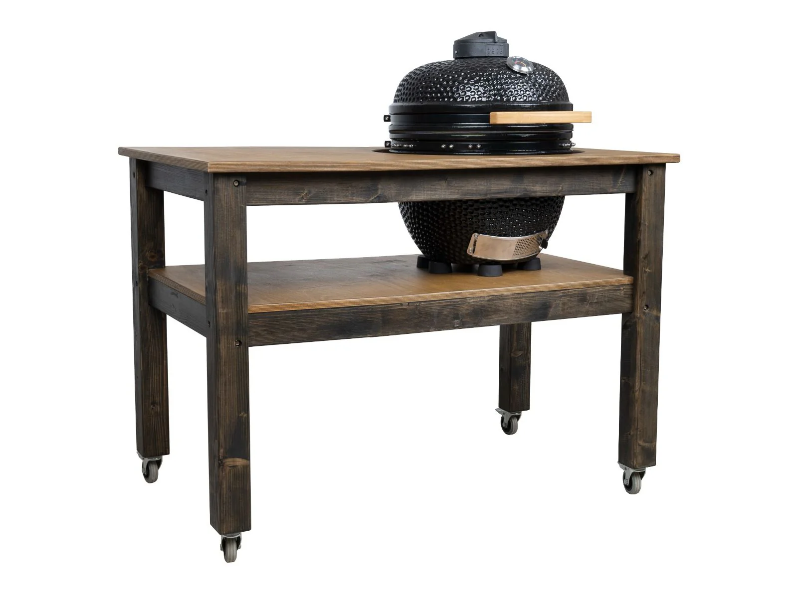 BBQ Space Outdoor Kitchen Islands, for Kamado Joe (Classic Joe I) Ceramic smoker (1.6m Length, with wheels) - Image 2
