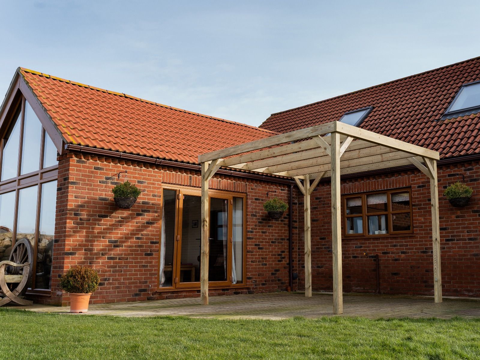 Box Wooden Garden Pergola Kit - Image 9