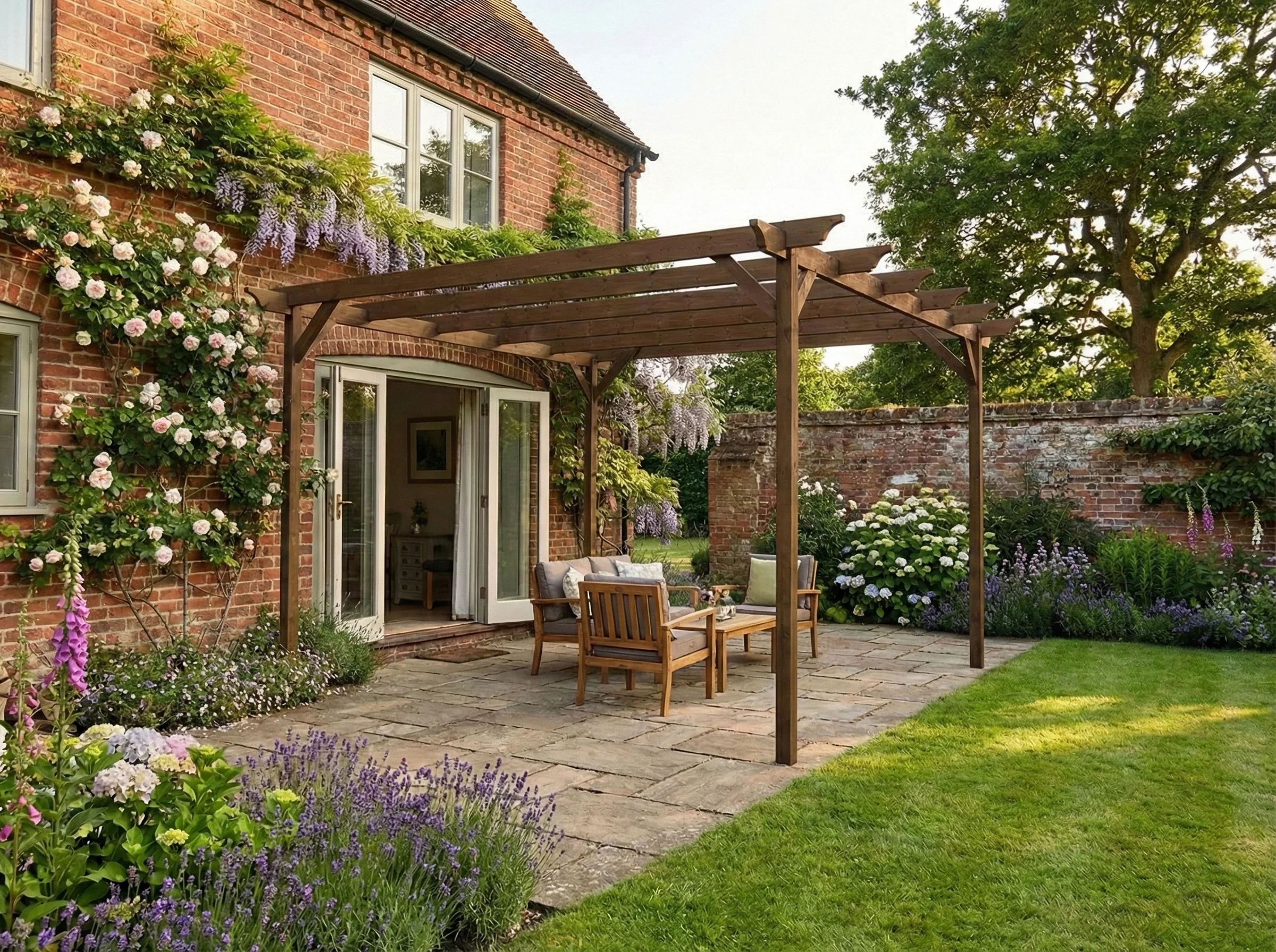 Champion Wooden Garden Pergola Kit - Image 3