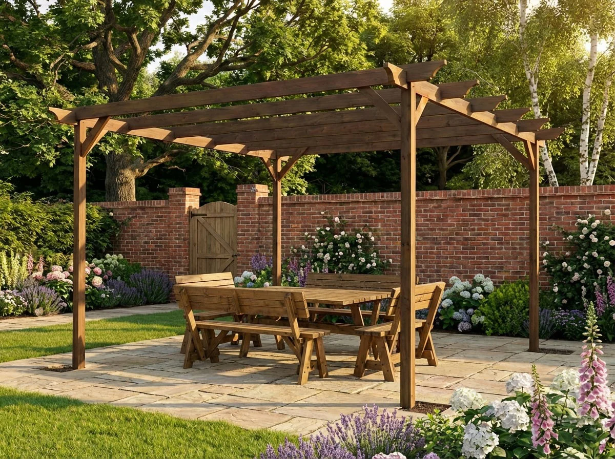 Champion Wooden Garden Pergola Kit - Image 6
