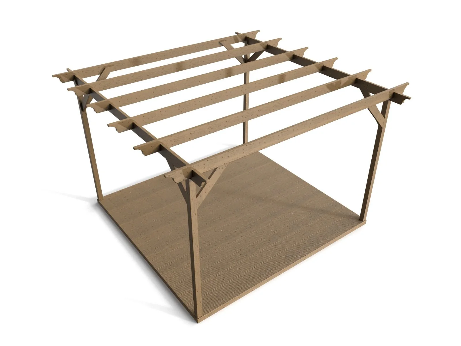 Champion Wooden Pergola and Decking Kit - Image 7