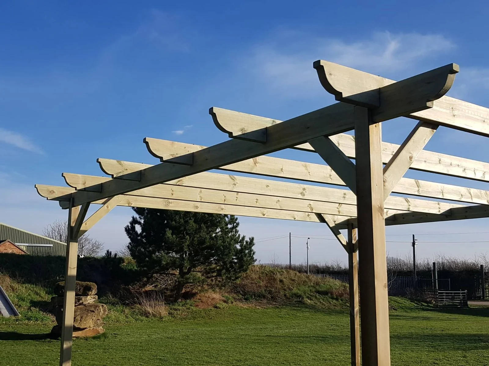 Corbel Wooden Pergola and Decking Kit - Image 5