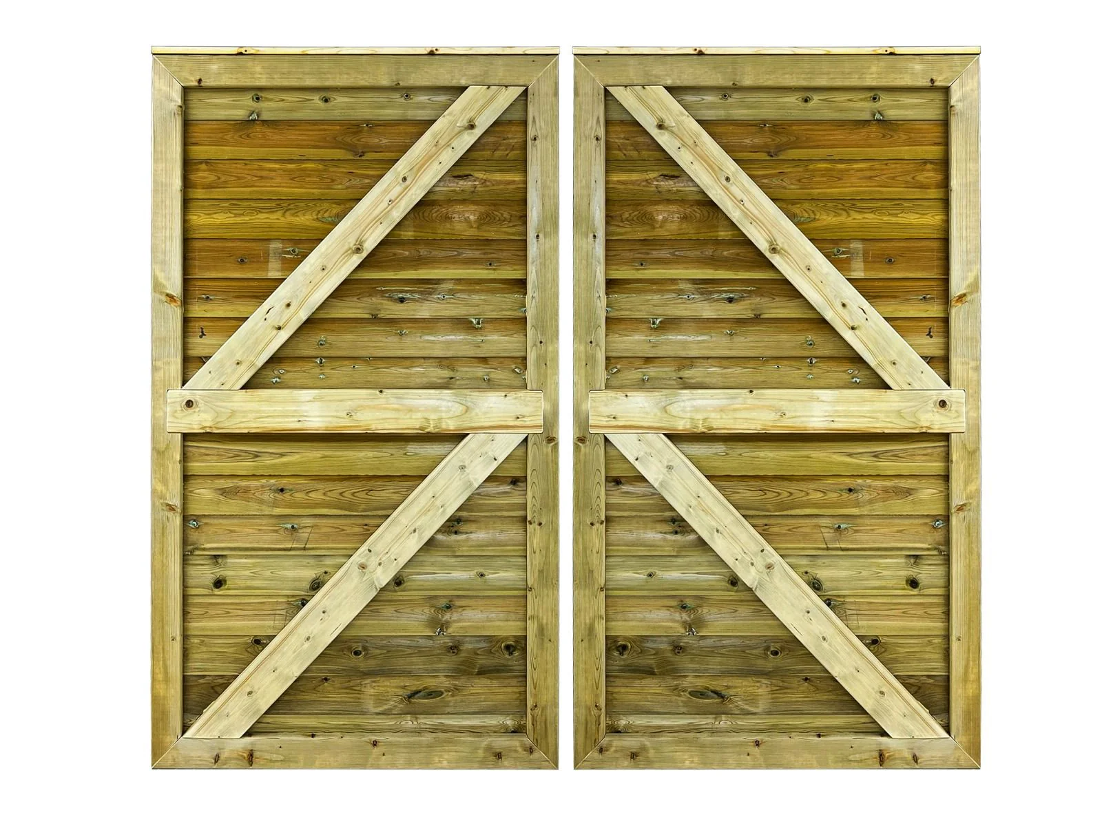 Pair Of Driveway Gates - Premium Horizontal Tongue And Groove - Height 150cm - Image 5