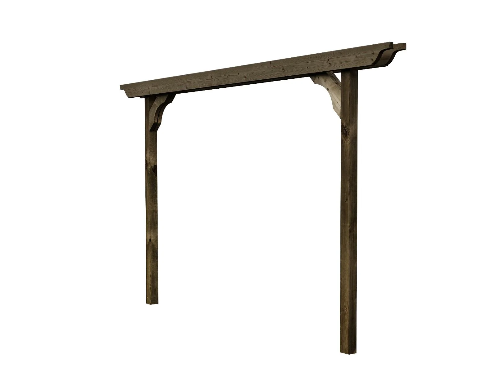 Screen Double Beam Pergola, Plant Climbing Arbour - Sculpted Brace - Image 2