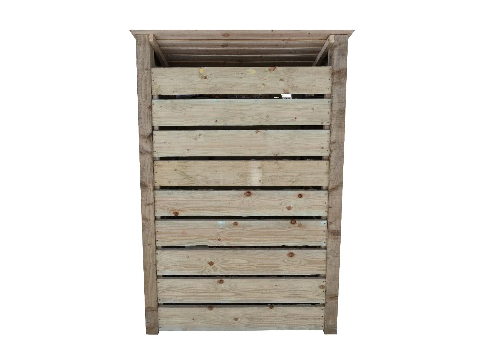 Slatted Wooden Log Store W-119cm, H-126cm Or 180cm, D-88cm - Image 3