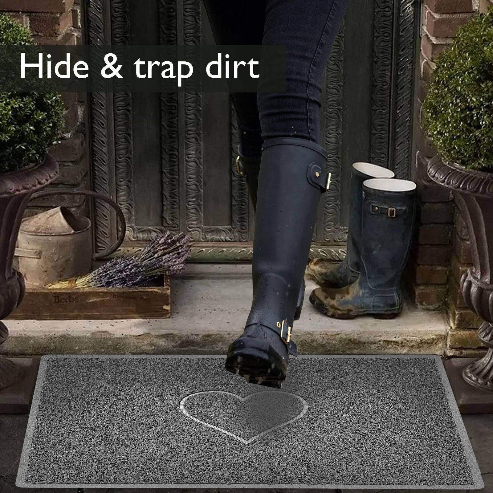 "Star" Embossed Loofah Textured Spaghetti Doormat - Image 3