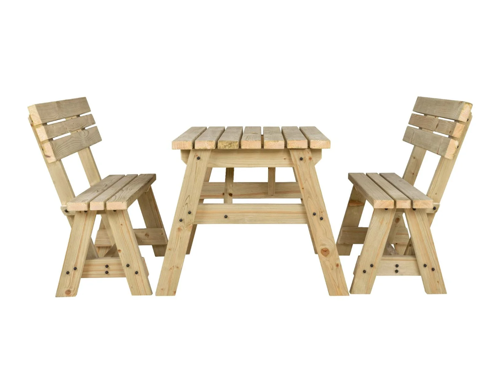 Victoria Picnic Table and Benches Set With Backrest - Image 10