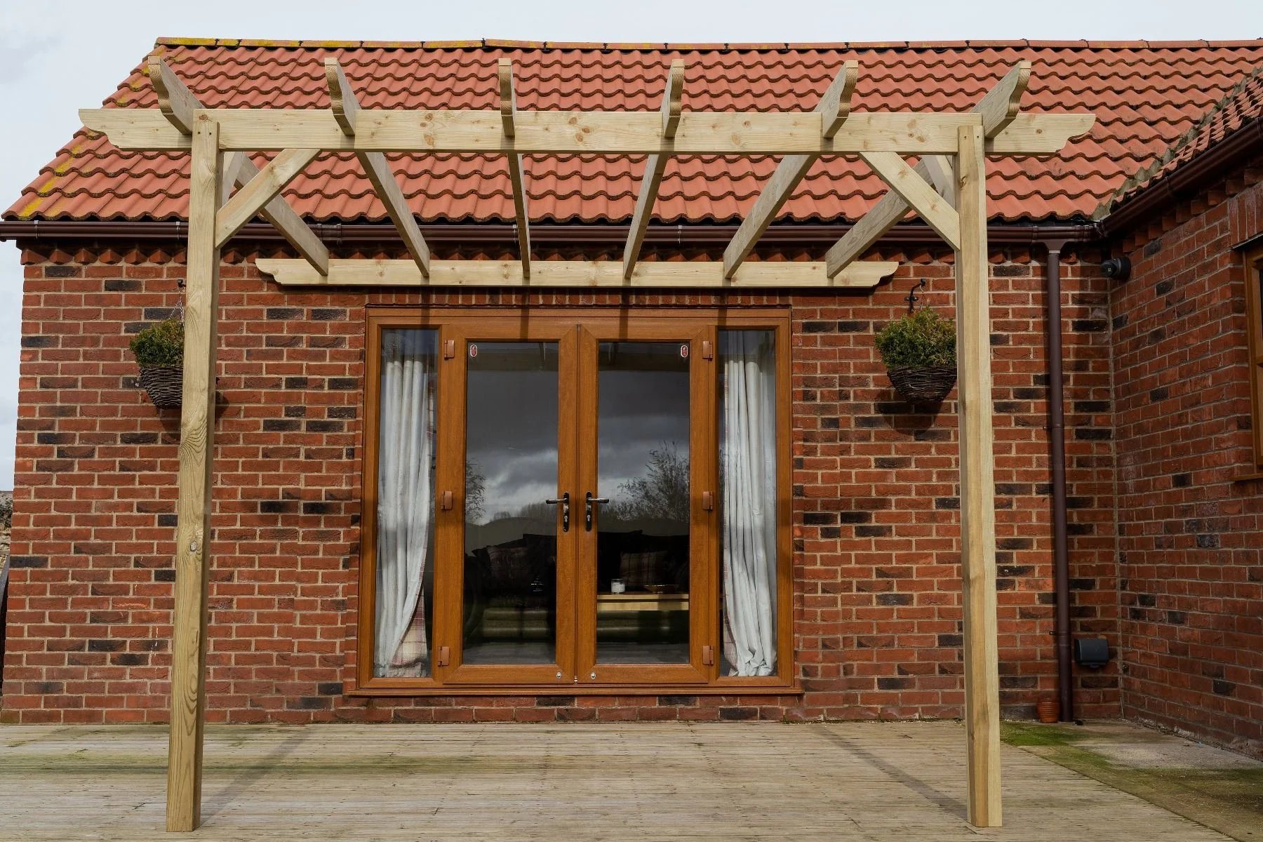 Wall Mounted Wooden Pergola Kit - Dinasty Design - Image 5