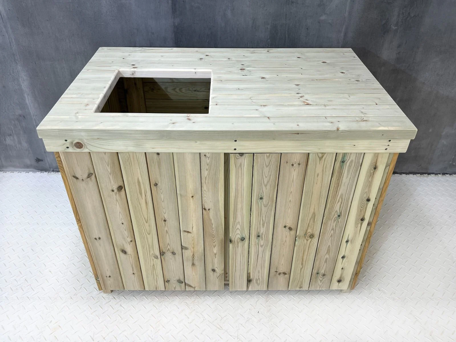 Wooden Garden Cupboard Table V.2 (optional sink cut-out) - Image 5