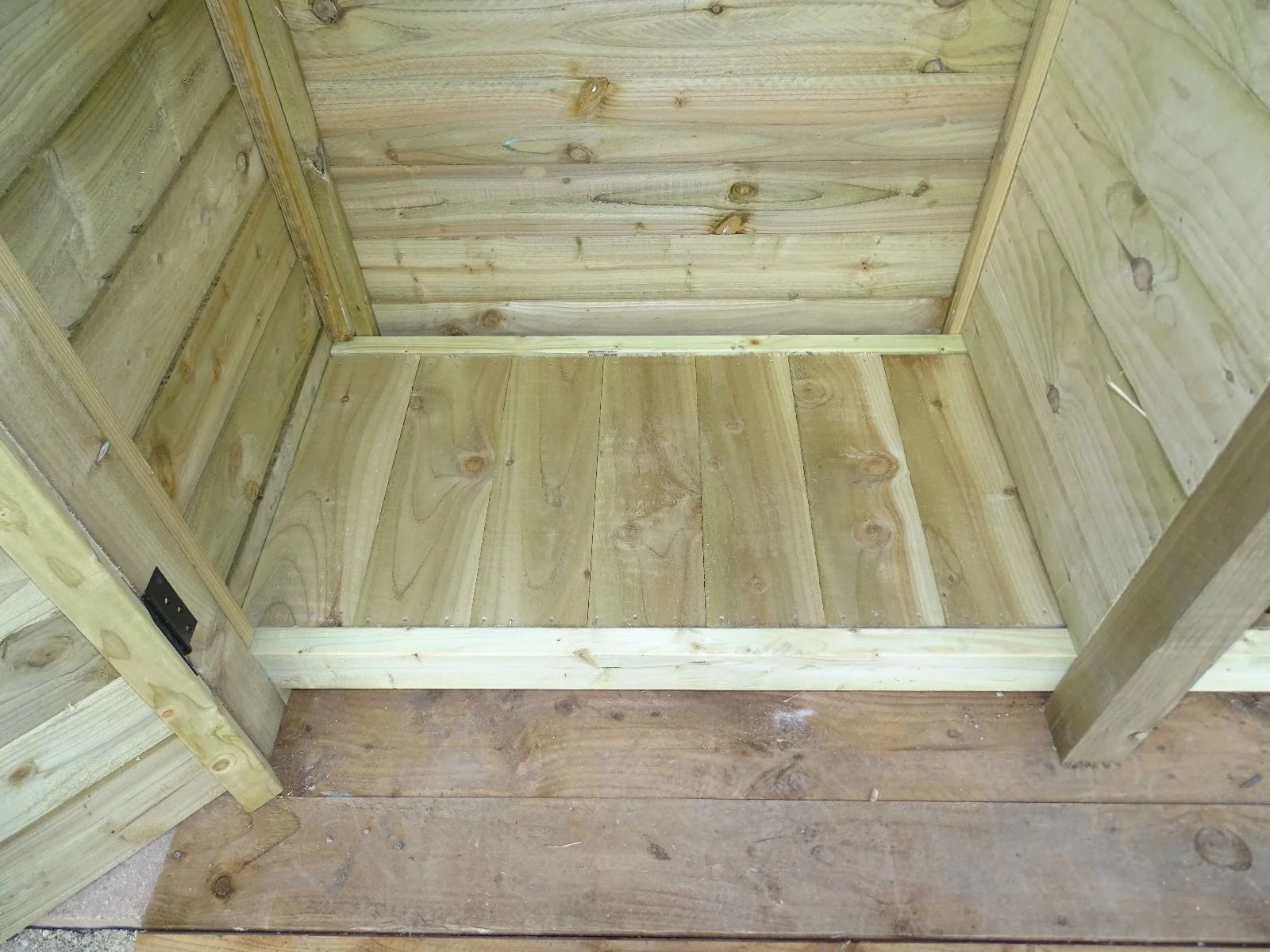 Wooden Garden Tool Storage (Roof Sloping Back) W-119cm, H-126cm or 180cm, D-88cm - Image 7
