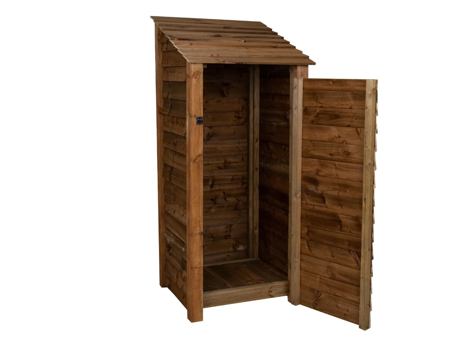 Wooden Garden Tool Storage W-79cm, H-126cm or 180cm, D-88cm - Brown Finish - Image 3