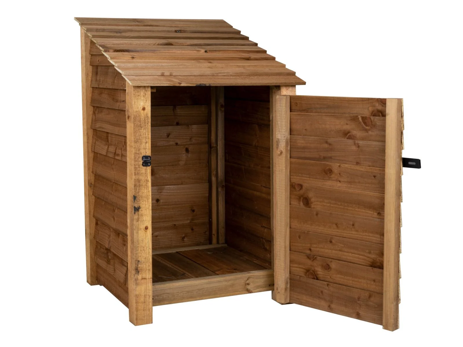Wooden Garden Tool Storage W-79cm, H-126cm or 180cm, D-88cm - Brown Finish - Image 4
