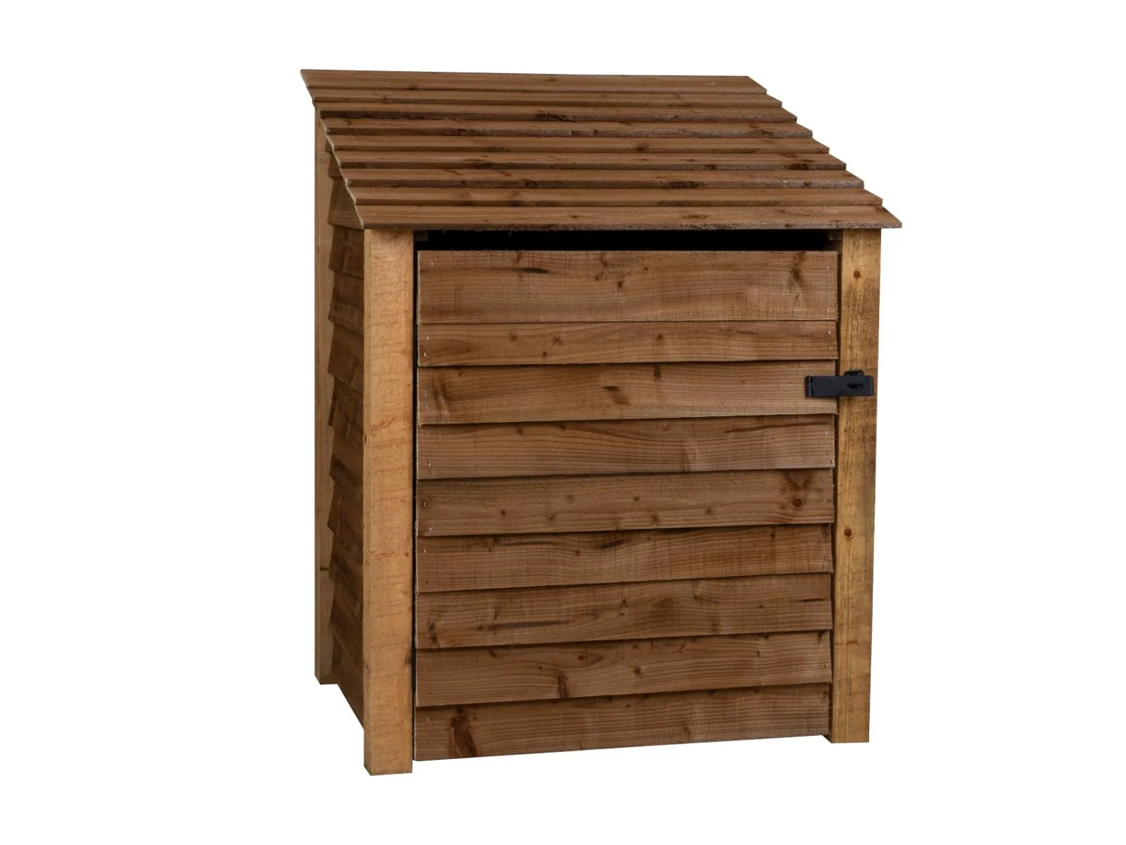 Wooden Garden Tool Storage W-99cm, H-126cm or 180cm, D-88cm - Brown Finish - Image 4