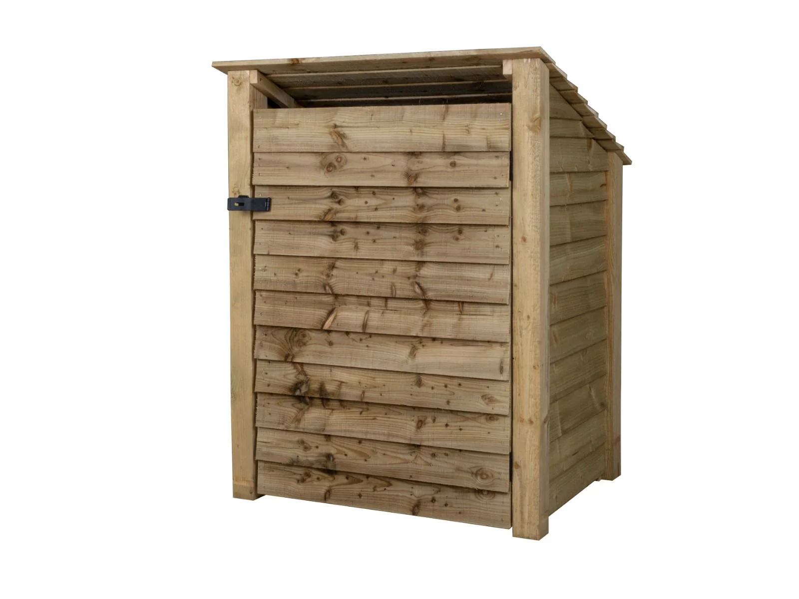 Wooden Garden Tool Storage with Shelf (Roof Sloping Back) W-99cm, H-126cm or 180cm, D-88cm - Image 6