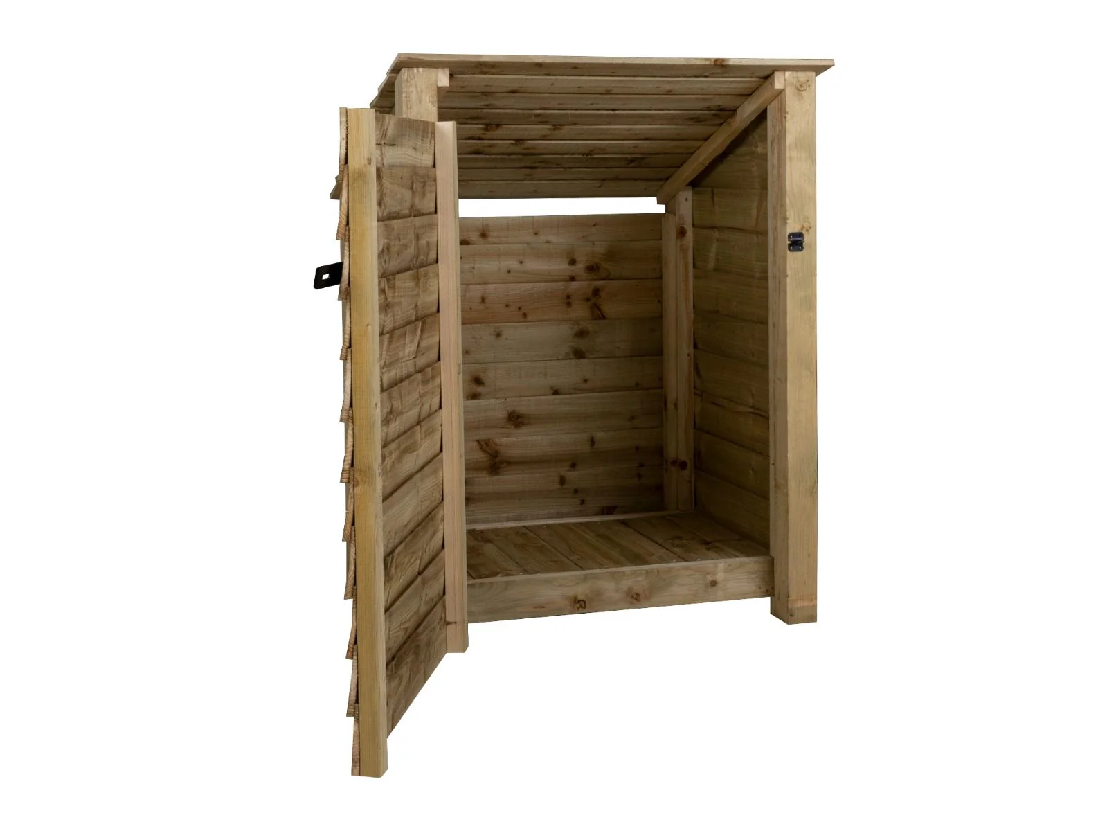Wooden Garden Tool Storage with Shelf (Roof Sloping Back) W-99cm, H-126cm or 180cm, D-88cm - Image 8