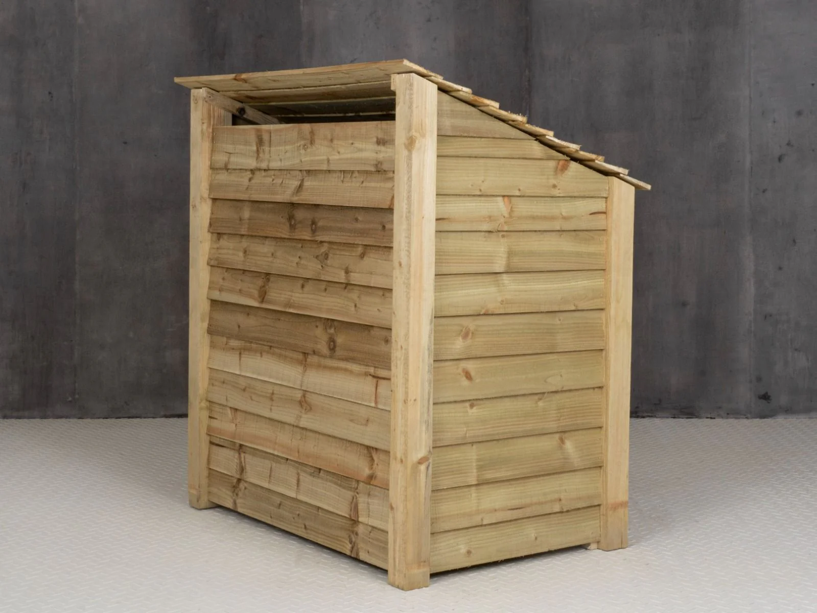 Wooden Log Store with Door W-119cm, H-126cm Or 180cm, D-88cm - Image 4