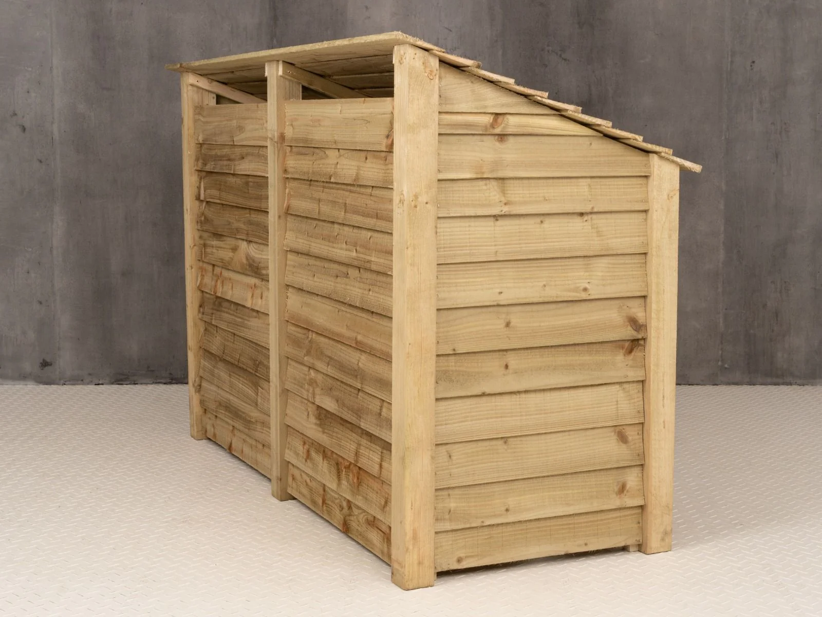 Wooden Log Store with Shelf W-187cm, H-126cm or 180cm, D-88cm - Image 4