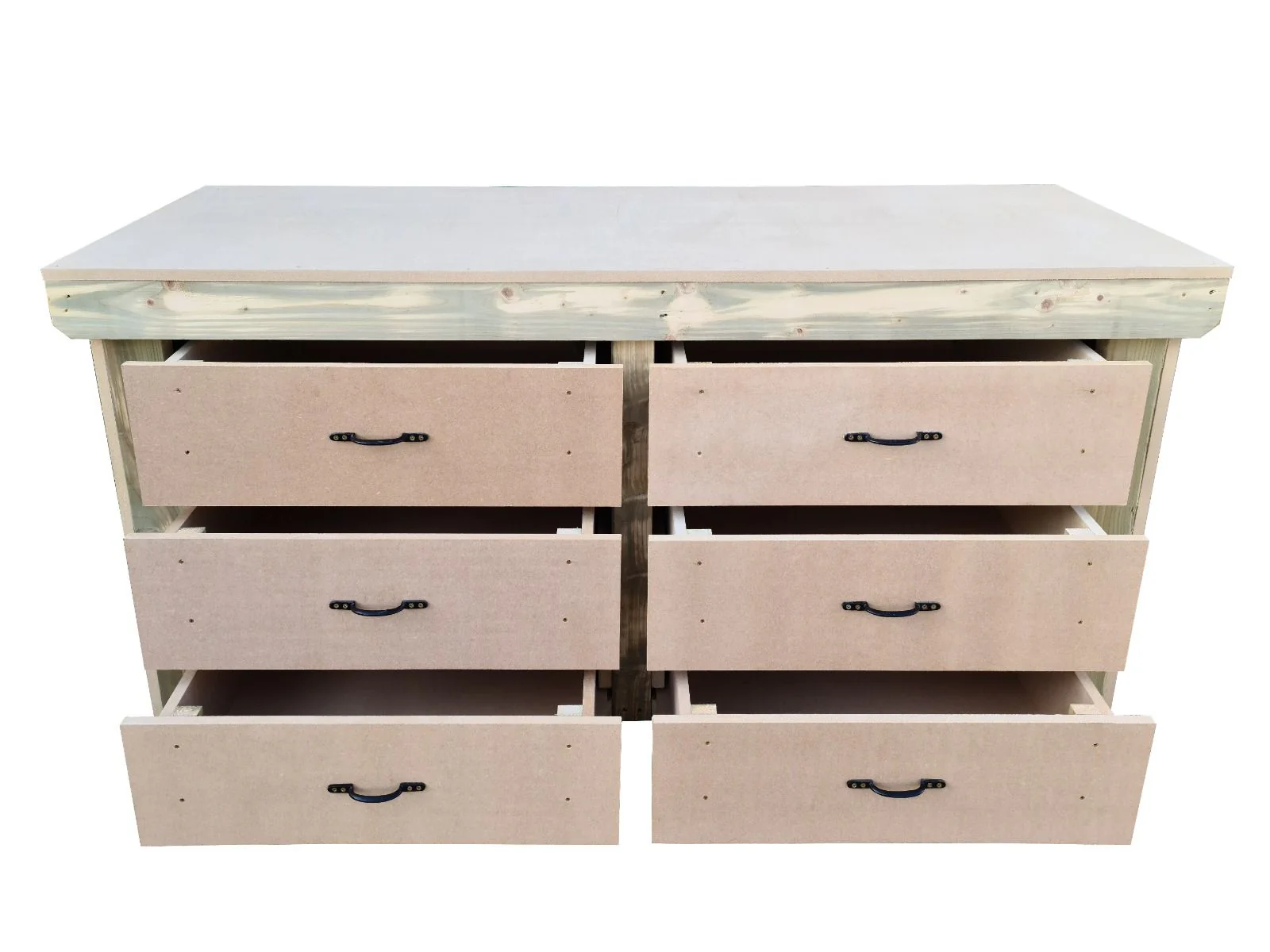 Wooden Mdf Top Workbench, Tool Cabinet (V.2) With Drawers - Image 9