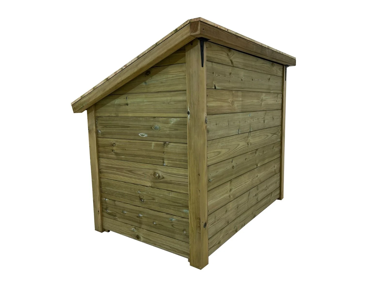 Wooden Premium Tongue/Groove Log Chest (W-127cm, H-104cm, D-87cm) - Image 3