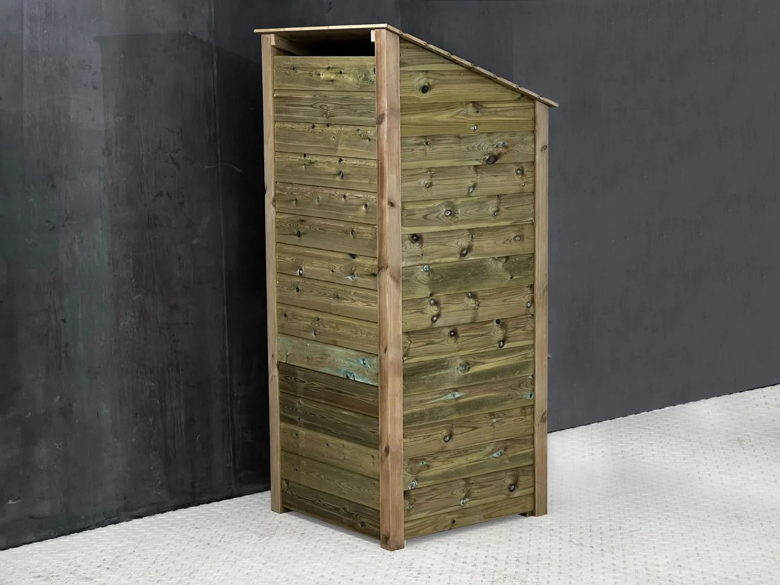 Wooden Premium Tongue/Groove Log Store (W-79cm, H-126cm or H-180cm, D-88cm) - Image 4