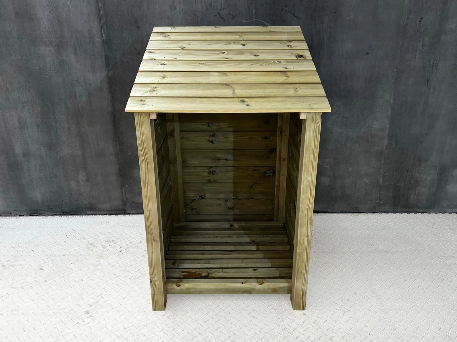 Wooden Premium Tongue/Groove Log Store (W-79cm, H-126cm or H-180cm, D-88cm) - Image 8