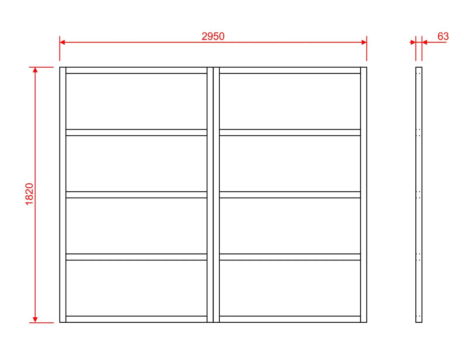 Wooden shed bases 10x6 (W-295cm x D-182cm) - Image 4
