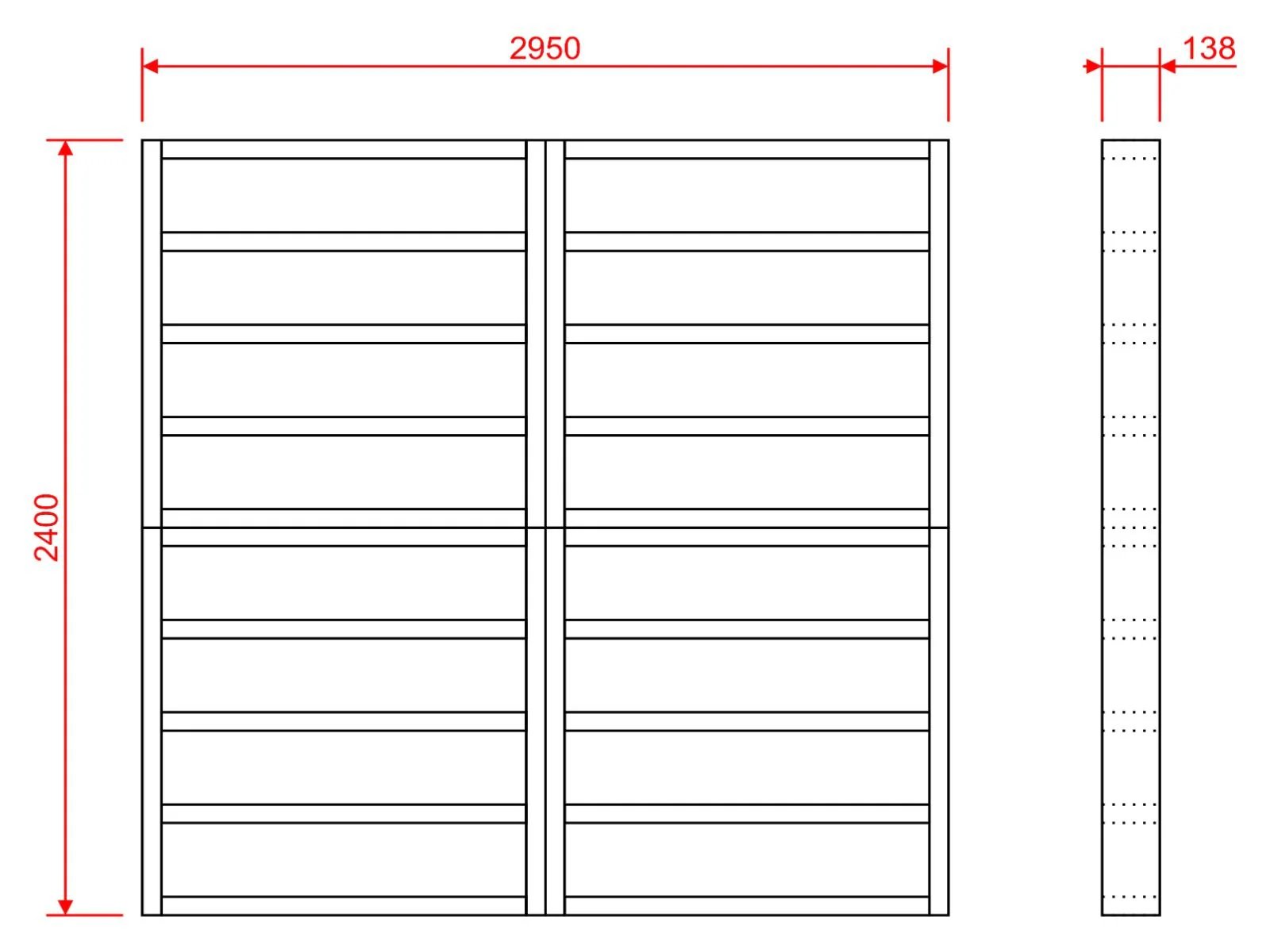 Wooden shed bases 10x8 (W-295cm x D-240cm) - Image 5