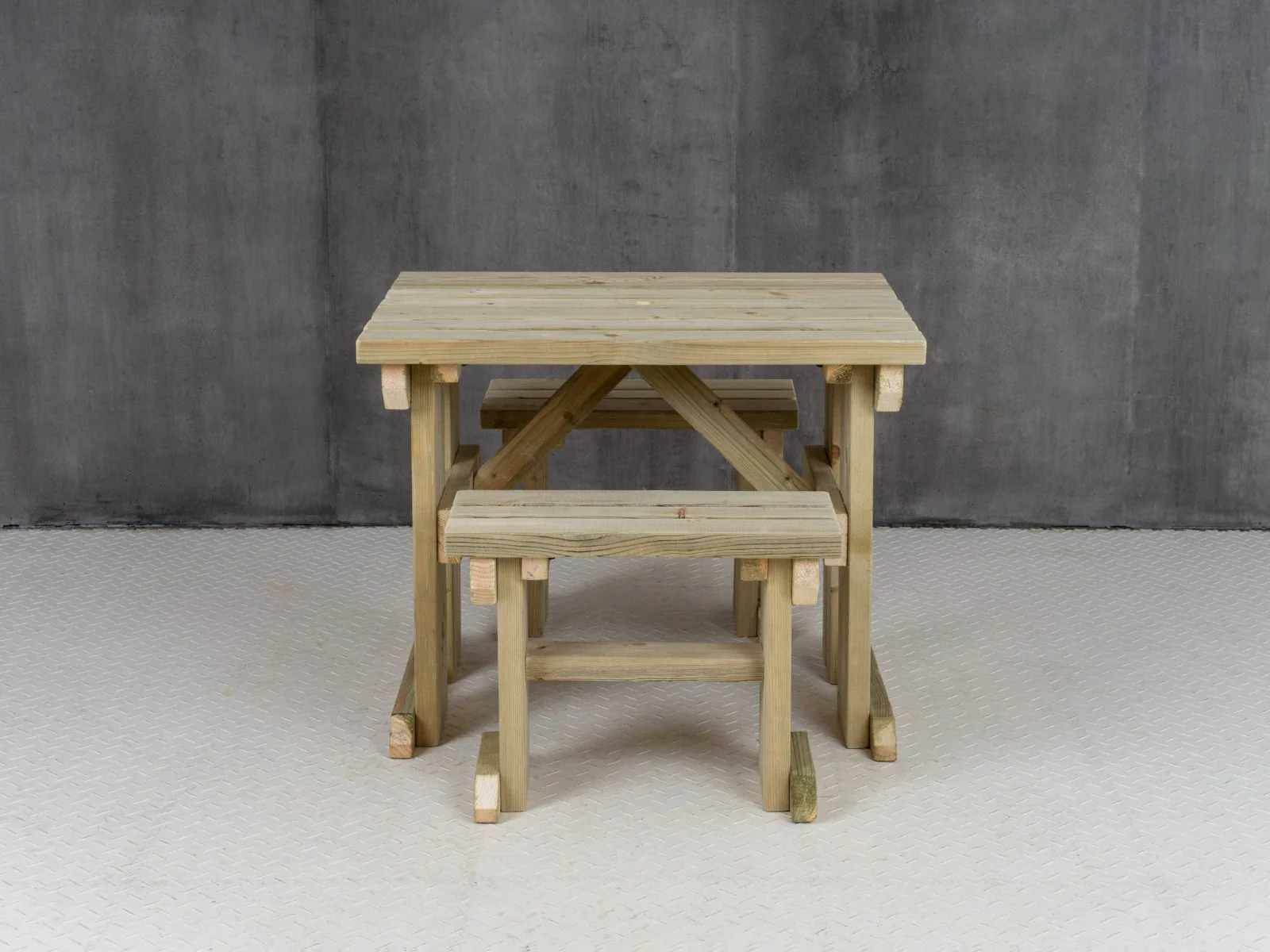 Yews Space Saving Picnic Table and Benches Set - Image 9